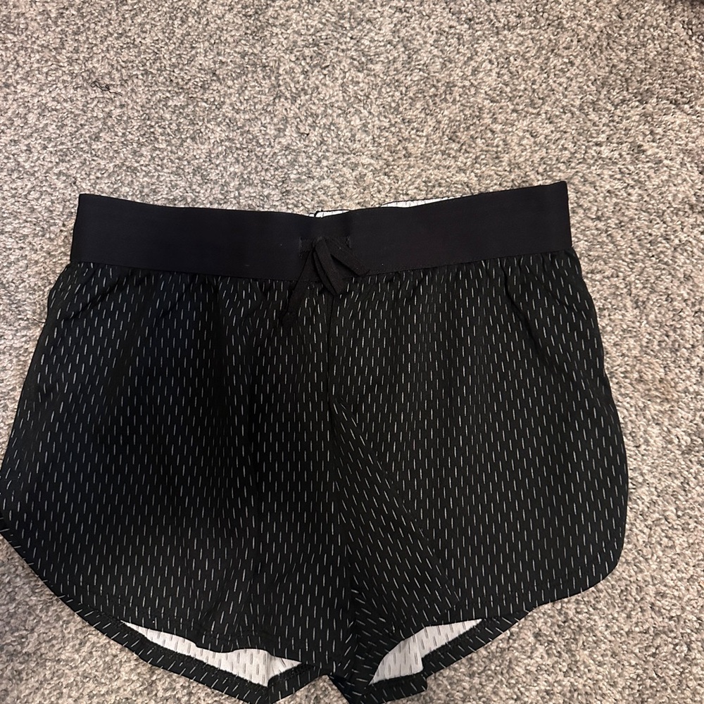 Athletic Works Black and White Women's Athletic Shorts